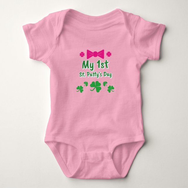 Min 1:a St. Patricks dag T Shirt (Framsida)