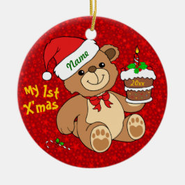 Min 1st jul julgransprydnad keramik