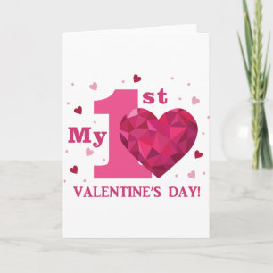 Min 1st valentin kort för daghälsning