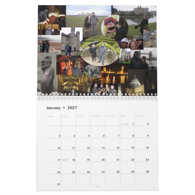 Min 2010 äventyr, kalender 2011 (Jan 2027)