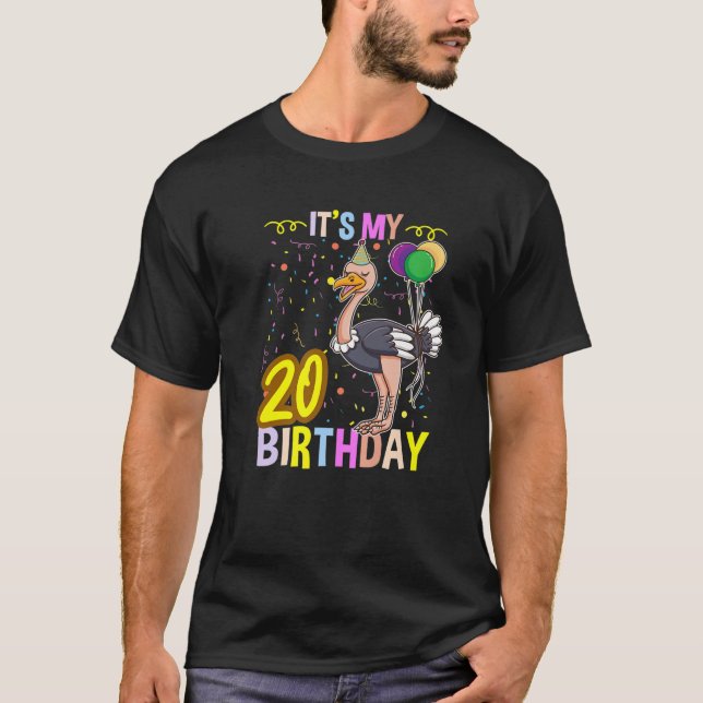 Min 20:e födelsedag t shirt (Framsida)