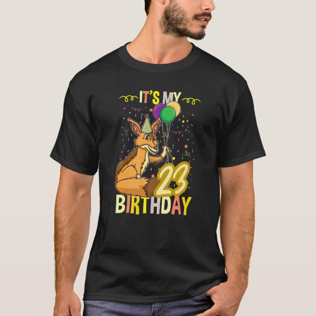 Min 23:e födelsedagsstövel t shirt (Framsida)
