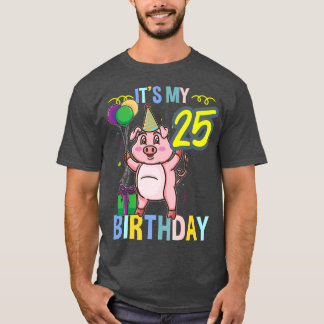 Min 25:e födelsedag Cute Gris Premium T Shirt