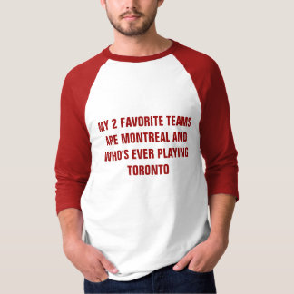 MIN 2 FAVORITTEAMS ÄR MONTREAL OCH VEM SOM... T-SHIRT
