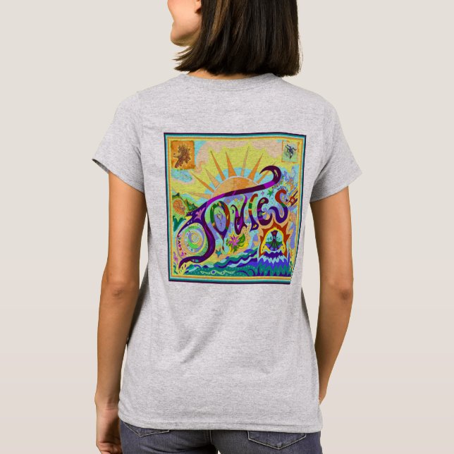 Min 2 konstnärMÄRKRE på shirtB T Shirt (Baksida)