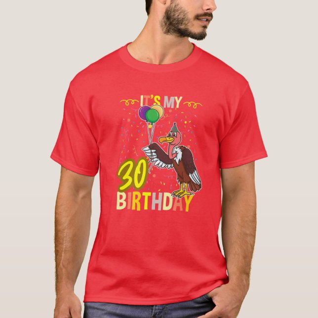 Min 30års födelsedag-fågelfågel Älskare T Shirt (Framsida)