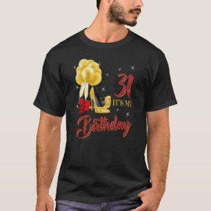 Min 31a Birthday Shirt 31 år gammal Röd ros T