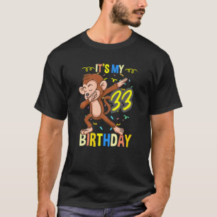 Min 33:e födelsedagsdabbing på apa t shirt