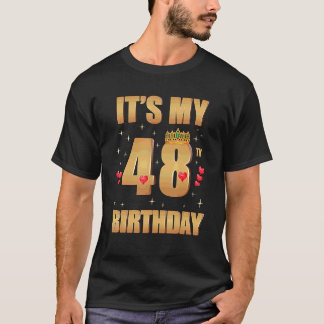 Min 48:e födelsedag 48 år gammal 48:e födelsedag Q T Shirt (Framsida)