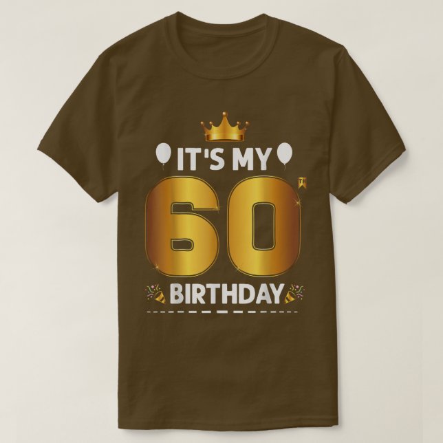Min 60-dagarsdag 60-årsjubileum t shirt (Design framsida)