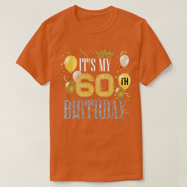 Min 60:e födelsedag Coola 60 år gammal födelsedag  T Shirt (Design framsida)