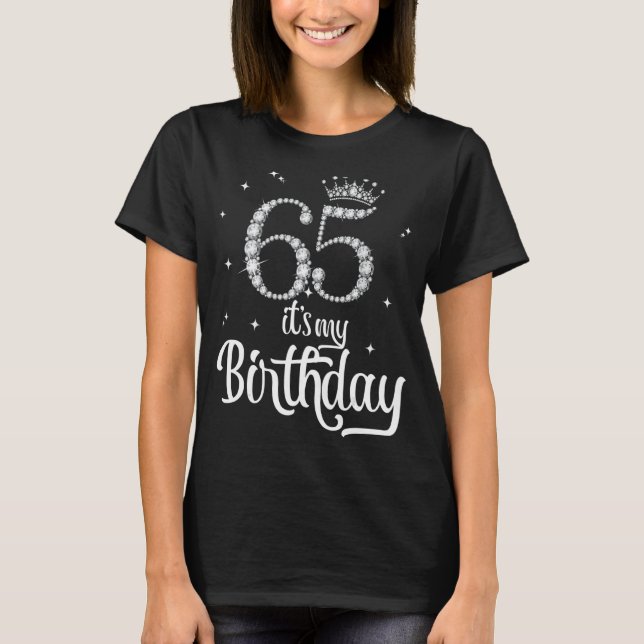 Min 65e födelsedag 65 år gammal 65e Birthday T Shirt (Framsida)