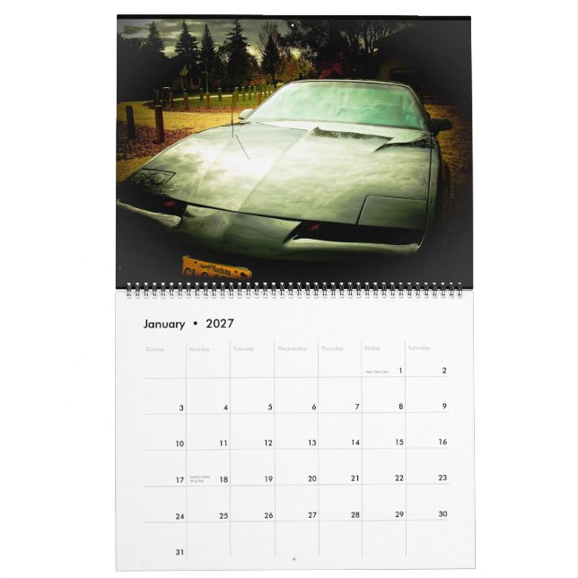 Min 85 Pontiac Firebird Kalender (Jan 2027)