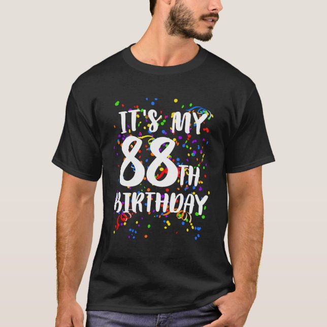 Min 88:e Birthday Shirt Grattis på födelsedagen Fu T Shirt (Framsida)