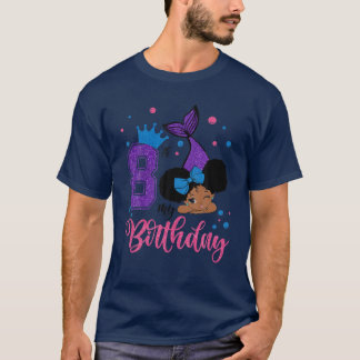Min 8:e födelsedag Lycklig lilla Sjöjungfru på hen T Shirt