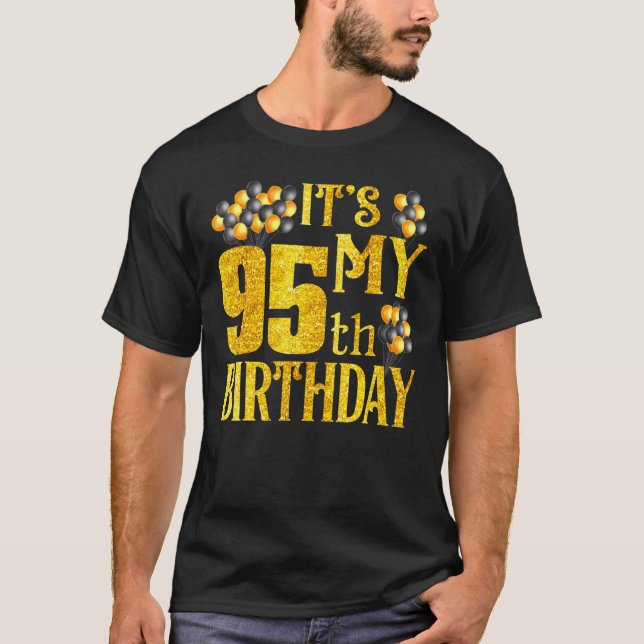Min 95:e födelsedag Lycklig 1927 födelsedag för M T Shirt (Framsida)