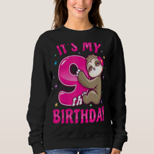 Min 9:e födelsedag Sjunde flicka nio Rosa Bday The T Shirt