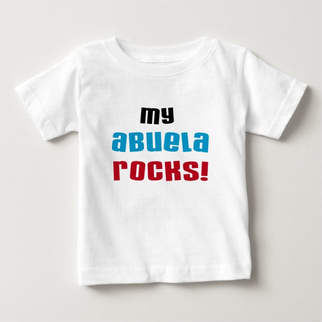 Min Abuela vaggar T-tröja och gåvor T-shirt (Framsida)
