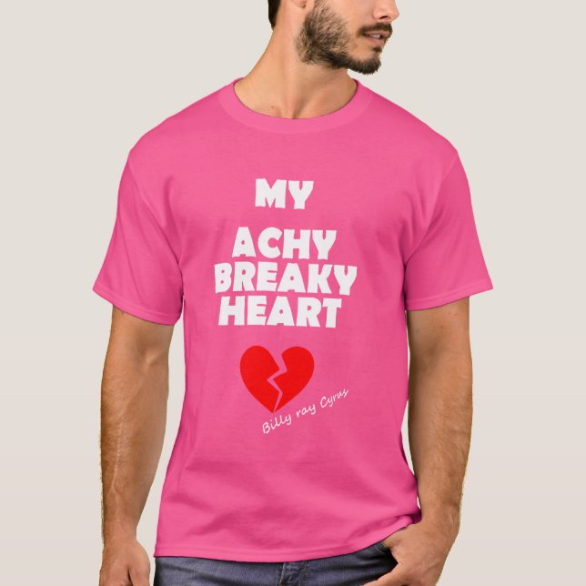 Min Achy Breaky Heart Kärlek, Breakup För manar Wo T Shirt (Framsida)