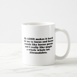 Min ADHD fokuserar Hocus Pocus Kaffemugg