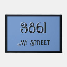 Min Adress på en blå