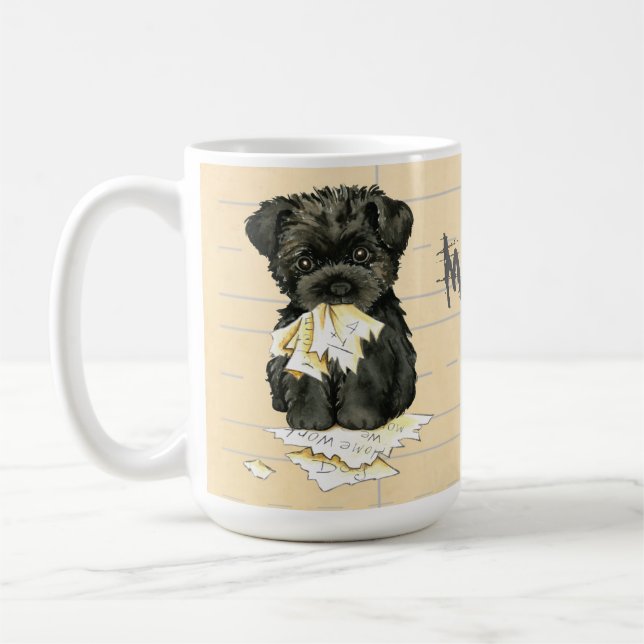 Min affenpinscher Ate Min hemläxa Kaffemugg (Vänster)