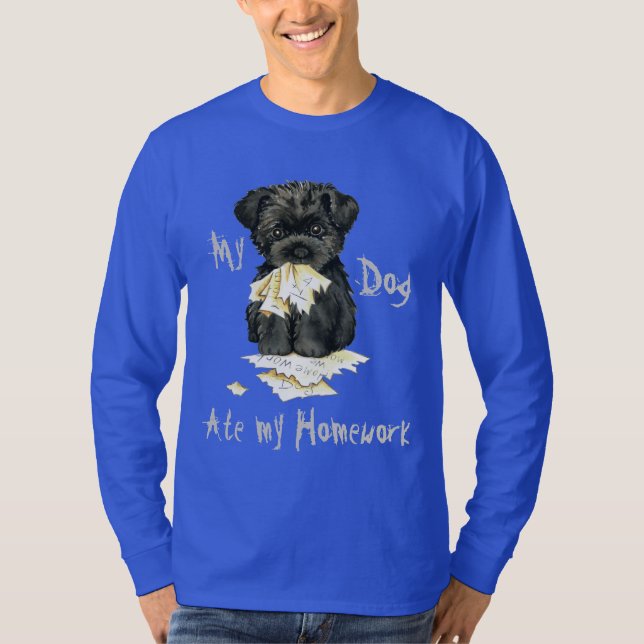 Min affenpinscher Ate Min hemläxa Tee Shirt (Framsida)