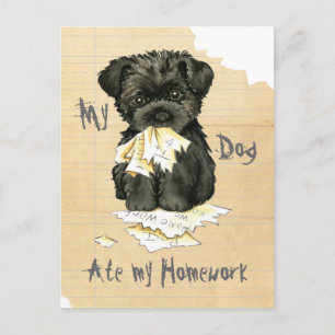 Min affenpinscher Ate Min hemläxa Vykort