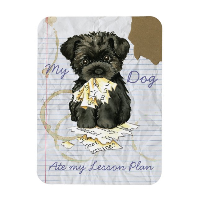 Min affenpinscher Ate Min Lesson Plan Magnet (Vertikal)