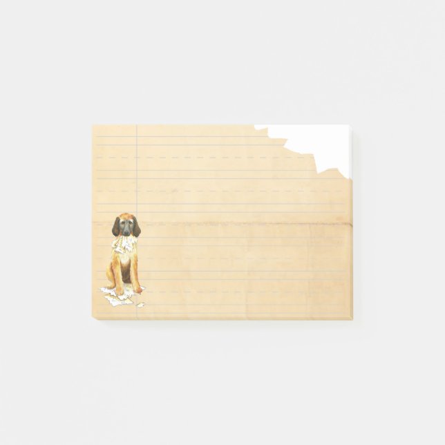 Min afghanske Hound Ate min hemläxa Post-it Block (Framsida)