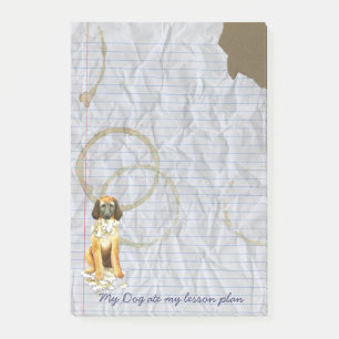 Min afghanske Hound Ate min Lesson Plan Post-it Block