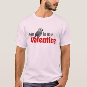 Min afrikanska grå färg är min valentin t shirt