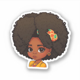 Min afro - Naturlig hålan - Afrocentric Gift Klistermärken