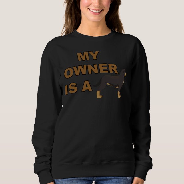 Min ägare är en Rottweiler T Shirt (Framsida)
