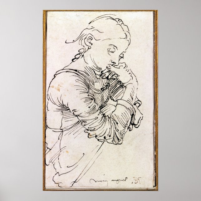 Min Agnes, Durer hustru, 1494. Poster (Framsidan)