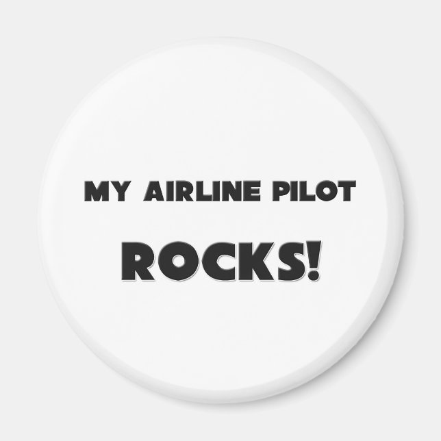 MIN Airline Pilot STEN! Magnet (Framsidan)