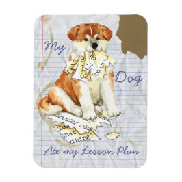 Min Akita Ate Min lärlingsplan Magnet