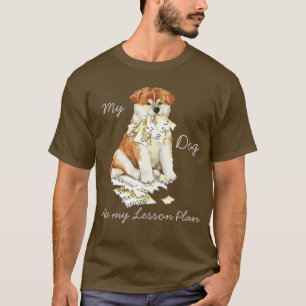 Min Akita Ate Min lärlingsplan T Shirt