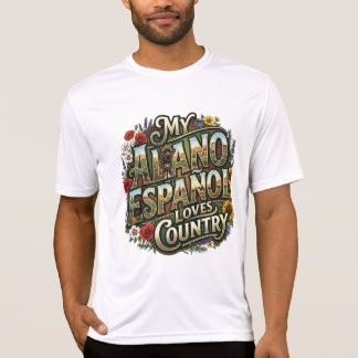 Min Alano Español älskar landsbygds-T-shirt T Shirt