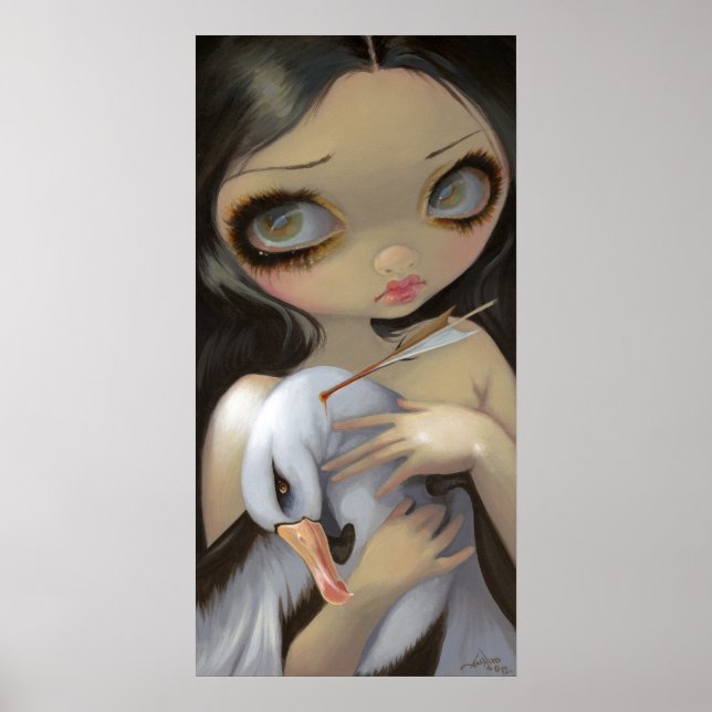 Min Albatross ART PRINT stort öga, lågbrow gothic Poster (Framsidan)