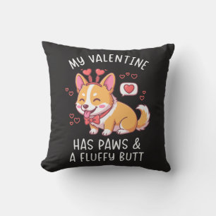 Min Alla hjärtans dag har klor och en luddig rumpa Kudde