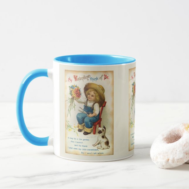 Min Alla hjärtans dag Tänk på mig kaffemugg (Med munk)