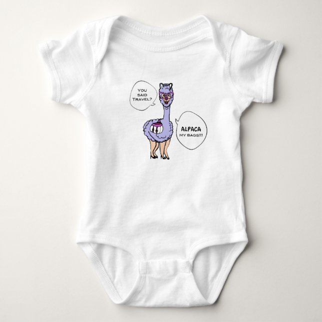 Min Alpaca hänger lös T-tröja T Shirt (Framsida)
