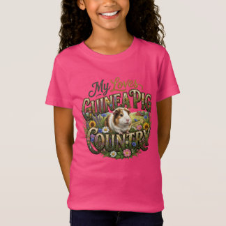 Min älskade marsvin älskar landsbygden T-shirt