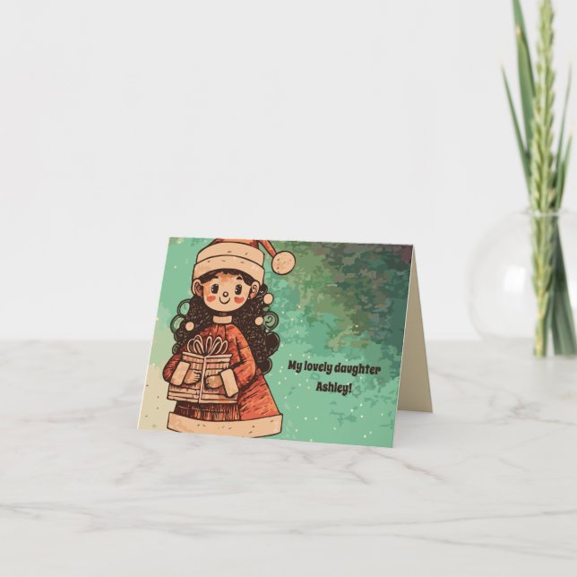 Min älskliga dotter kort (Framsida)