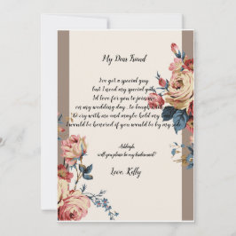 Min älskling kommer att bli min brud inbjudningar