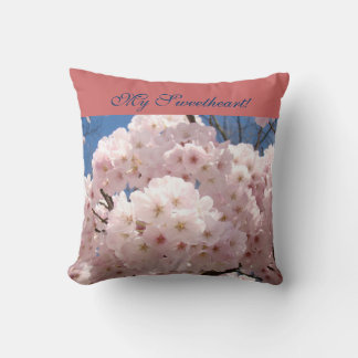 Min älskling! kuddar Rosa Fluffiga Vårblommor
