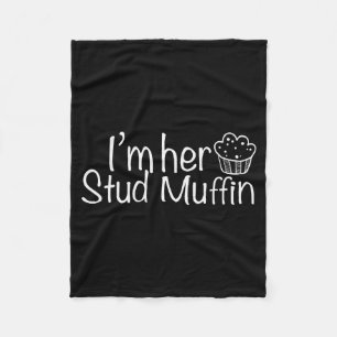 Min Älskling Stud Muffin Roliga Par Valentin Dag A Fleecefilt