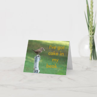 min älsklings- gärdsmyg, I've fick tårtan i min Kort