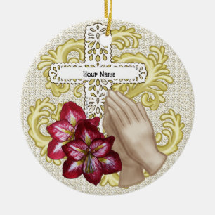Min Amaryllis Christian Kor Julgransprydnad Keramik